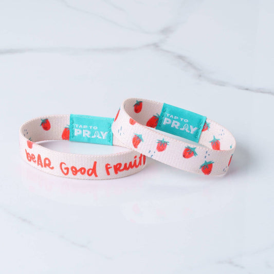 Tap To Pray® Kingfolk Series Wristband – Bear Good Fruit: Small