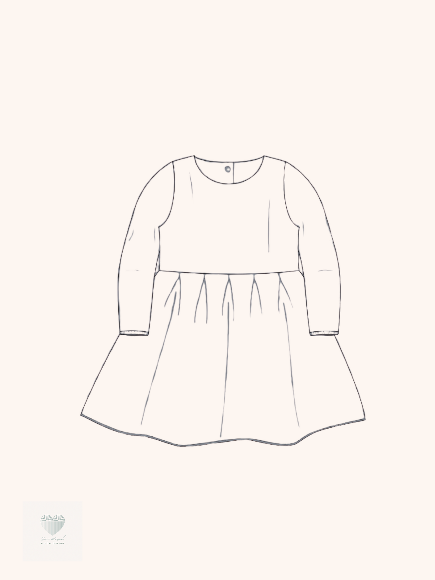 Pleated Dress - Long Sleeves