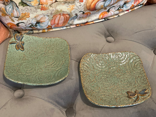 Belforest Pottery Pastry Plate Set