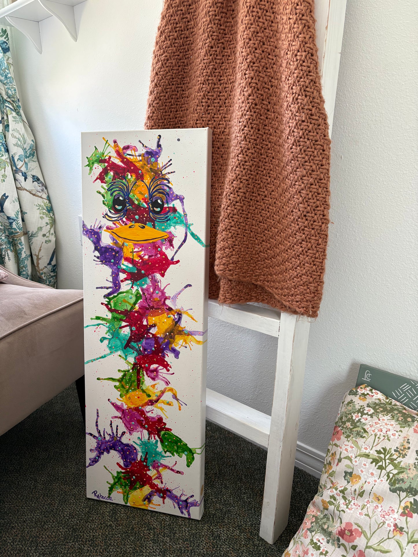Ostrich Painting