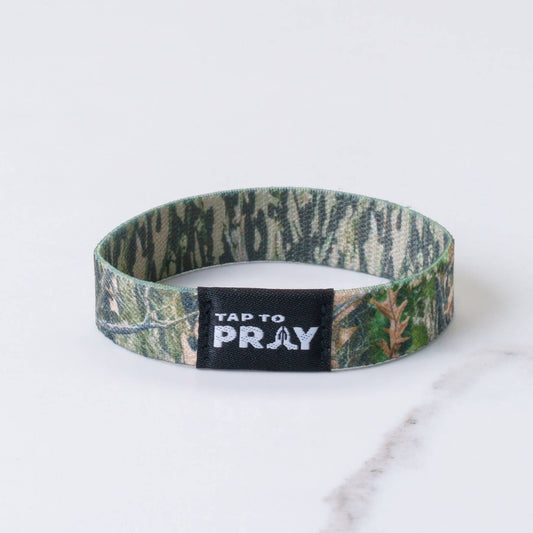 Tap To Pray™ Wristbands - Forest & Tree Bark Camo: Small / Forest Camo / Tree Bark Camo
