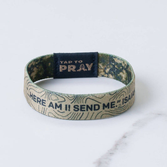 Tap To Pray® Wristband – Valor Camo: X-Small