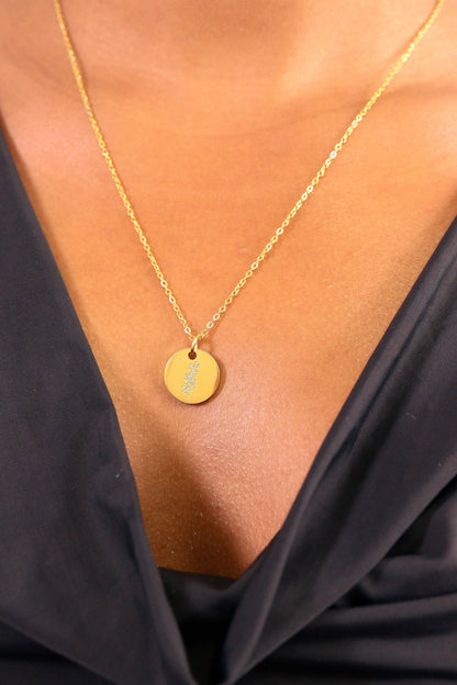 18K Gold PVD Stainless Steel Birth Flower Charm: Gold / January/Carnation
