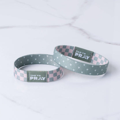Tap To Pray® Wristband – Cottage & Tile: Medium
