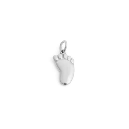 18K Gold PVD Stainless Steel Baby Foot Charm: Gold