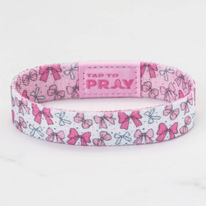 Tap To Pray® Wristband – Boutique Bows: Small