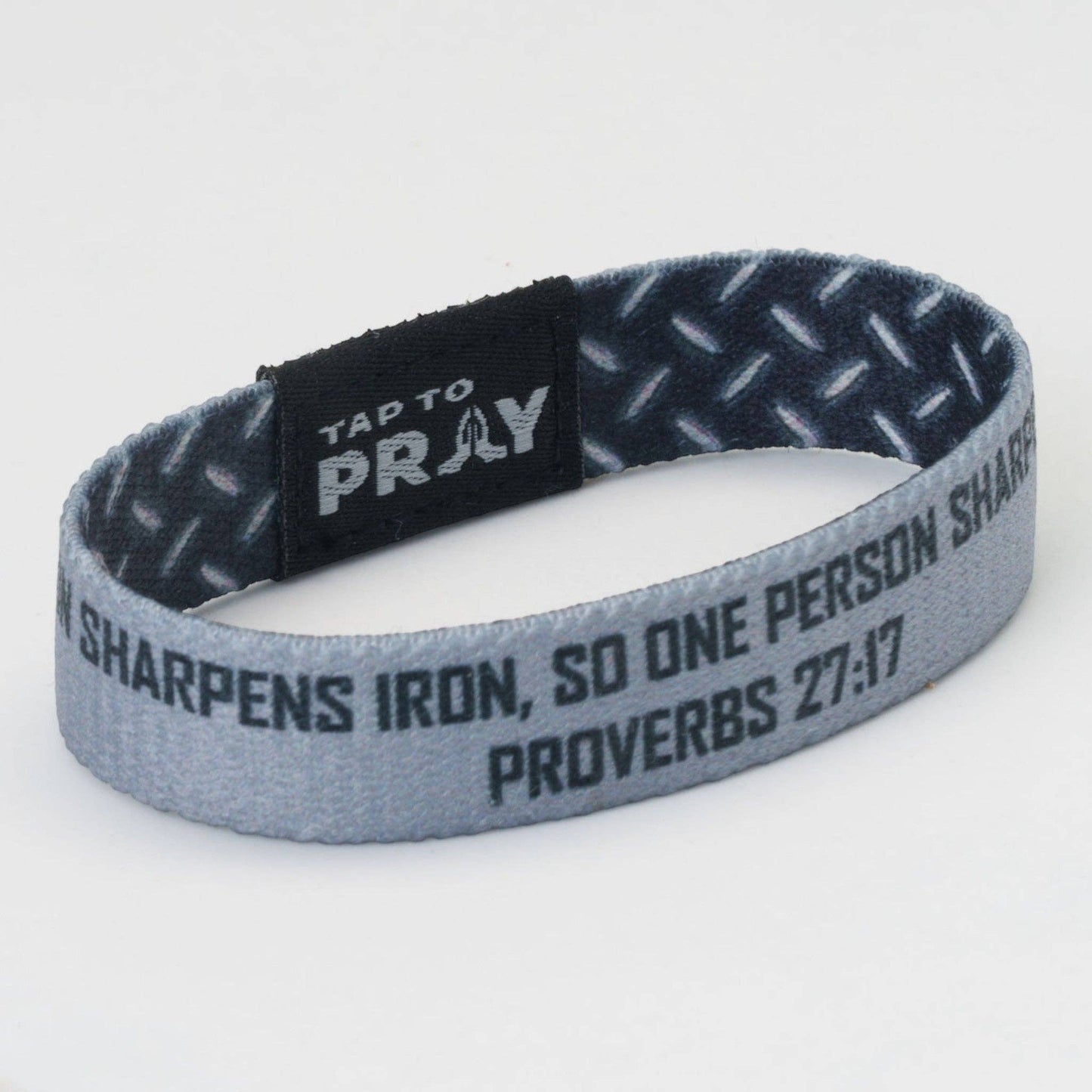 Tap To Pray® Wristband – Iron Sharpens Iron: Medium