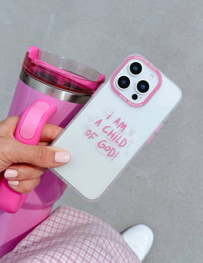 Child of God Pink Phone Case: IPhone 15 Pro