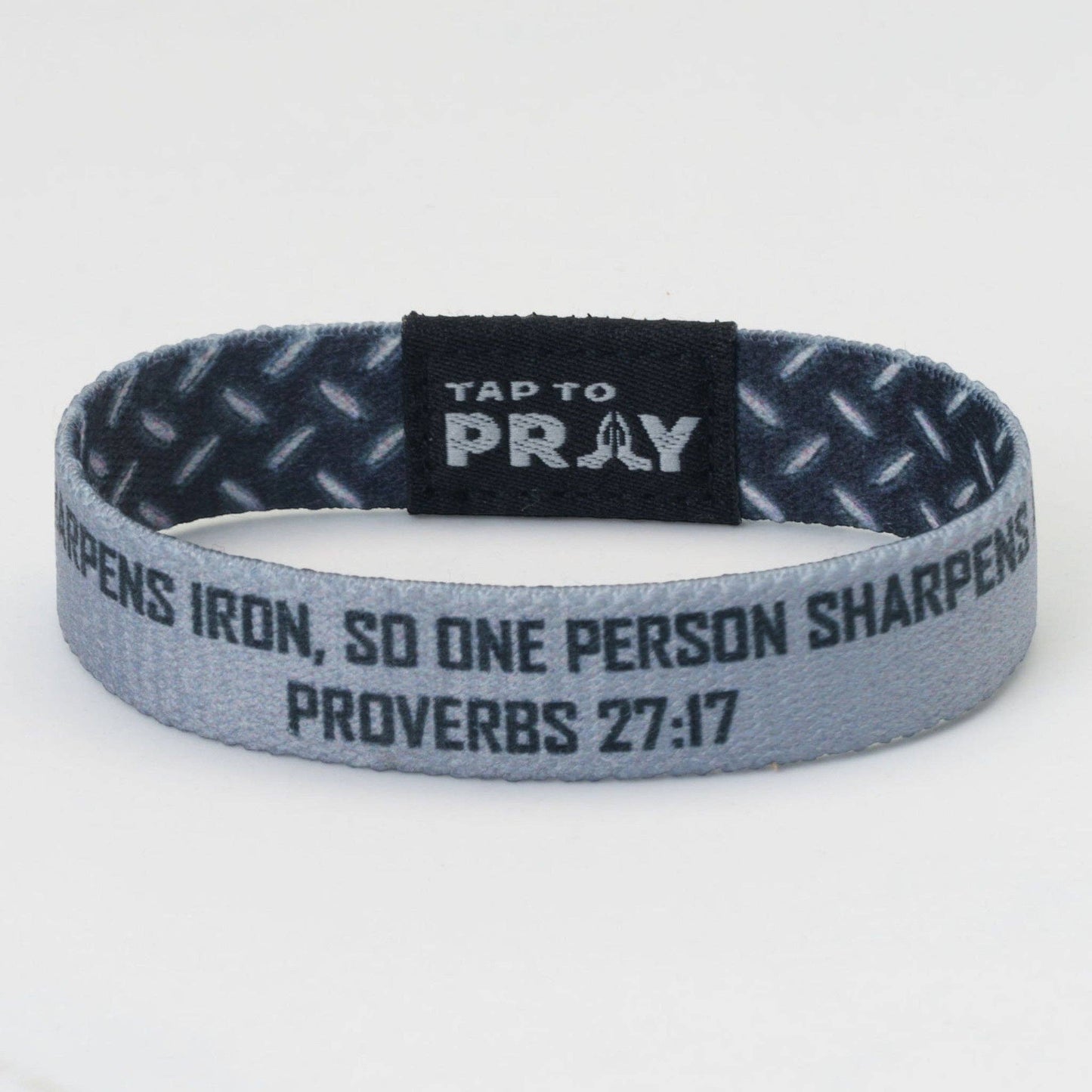 Tap To Pray® Wristband – Iron Sharpens Iron: Medium