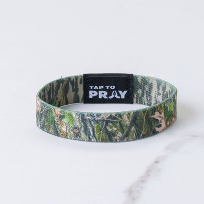 Tap To Pray™ Wristbands - Forest & Tree Bark Camo: Small / Forest Camo / Tree Bark Camo