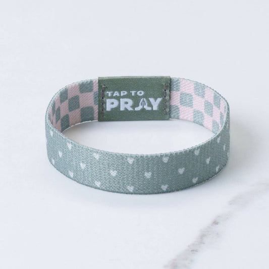 Tap To Pray® Wristband – Cottage & Tile: Medium
