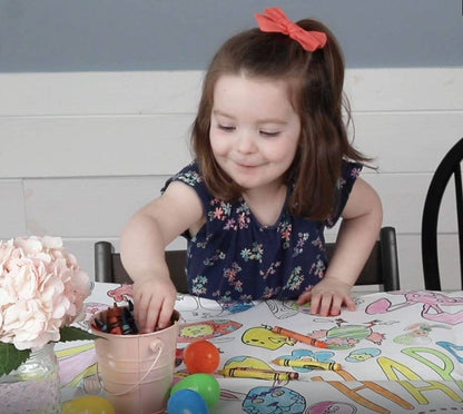 Religious Easter Coloring Tablecloth
