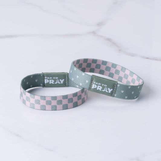 Tap To Pray® Wristband – Cottage & Tile: Medium
