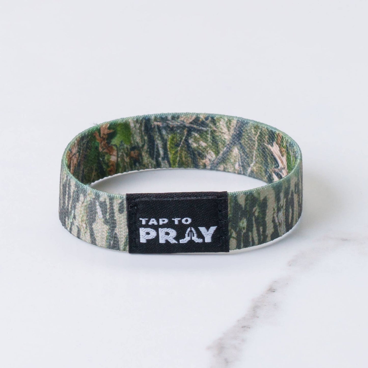 Tap To Pray™ Wristbands - Forest & Tree Bark Camo: Small / Forest Camo / Tree Bark Camo