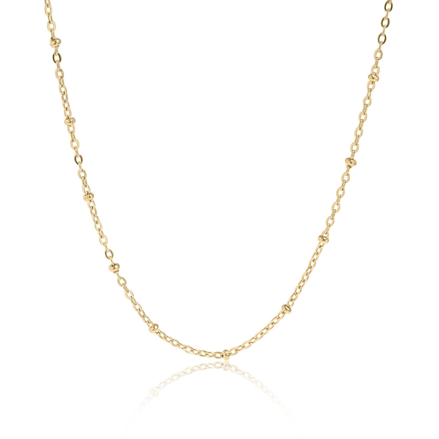 Stainless Steel Satellite Chain Necklace: Stainless / 20+2"