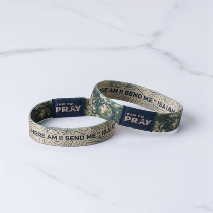 Tap To Pray® Wristband – Valor Camo: X-Small