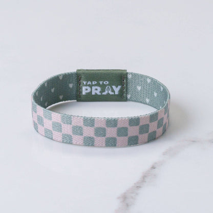 Tap To Pray® Wristband – Cottage & Tile: Medium