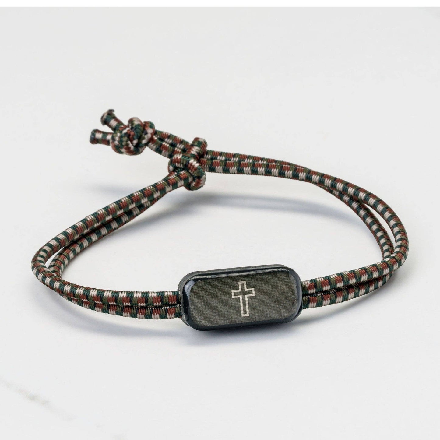 Tap To Pray® Survivor Series Tactical Bracelet: Navy + Cross
