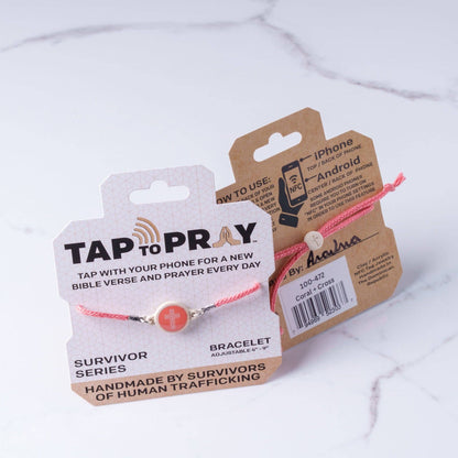Tap To Pray® Survivor Series Bracelet: Vanilla + Cross