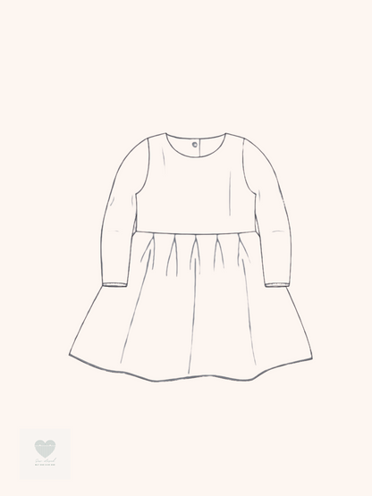 Pleated Dress - Long Sleeves