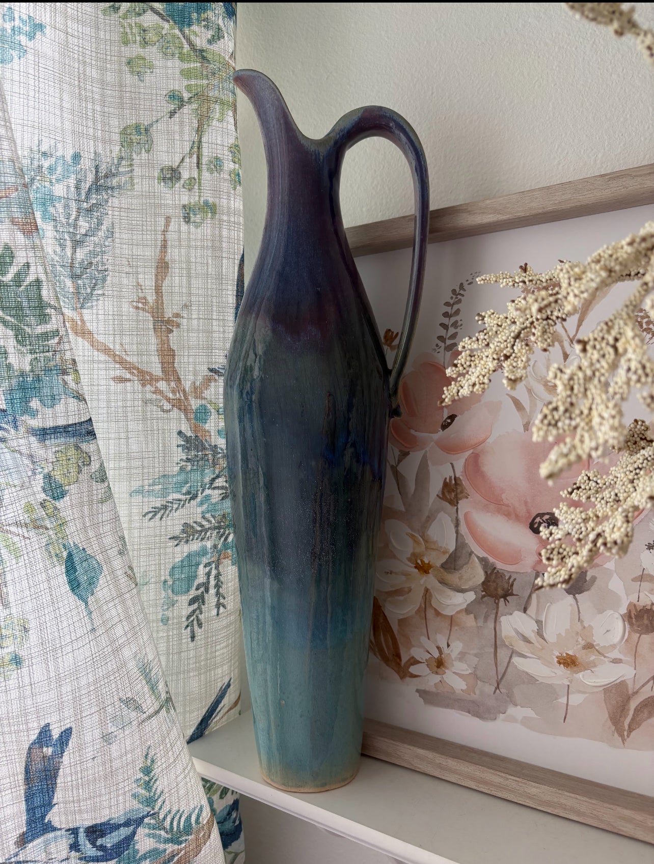 Fish River Pottery - handmade glazed pitcher