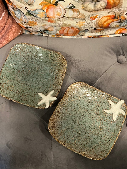 Belforest Pottery Pastry Plate Set