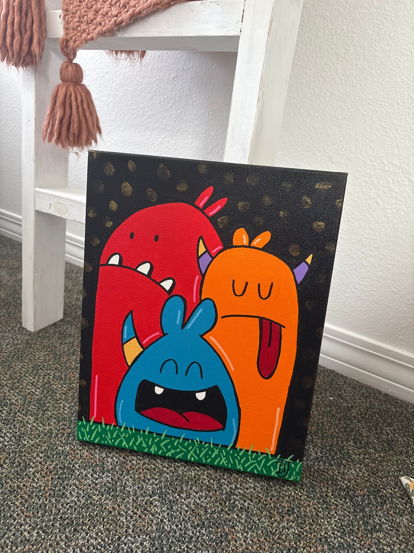 Happy, Silly Monsters Painting
