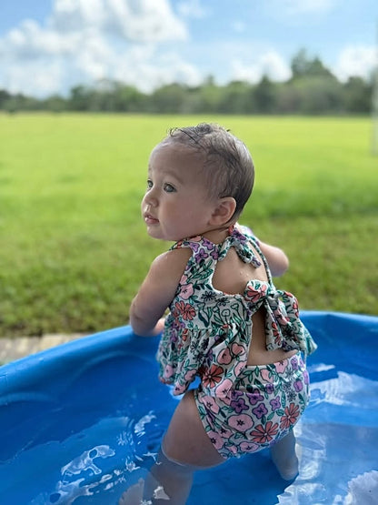Tie back Daisy Swim Set
