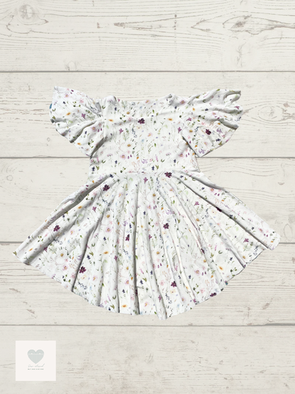 Flutter Sleeve Twirl Dress - Baby/Toddler