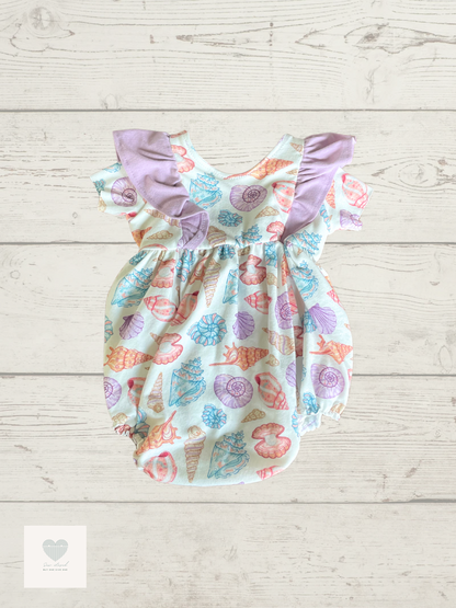 Bubble Romper w/Front Ruffle