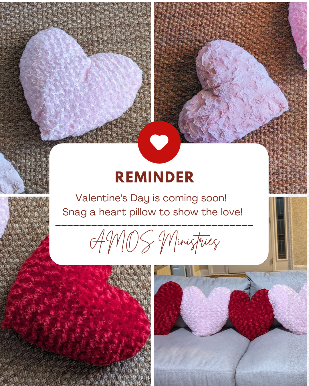 Heart Pillow - For the Cause