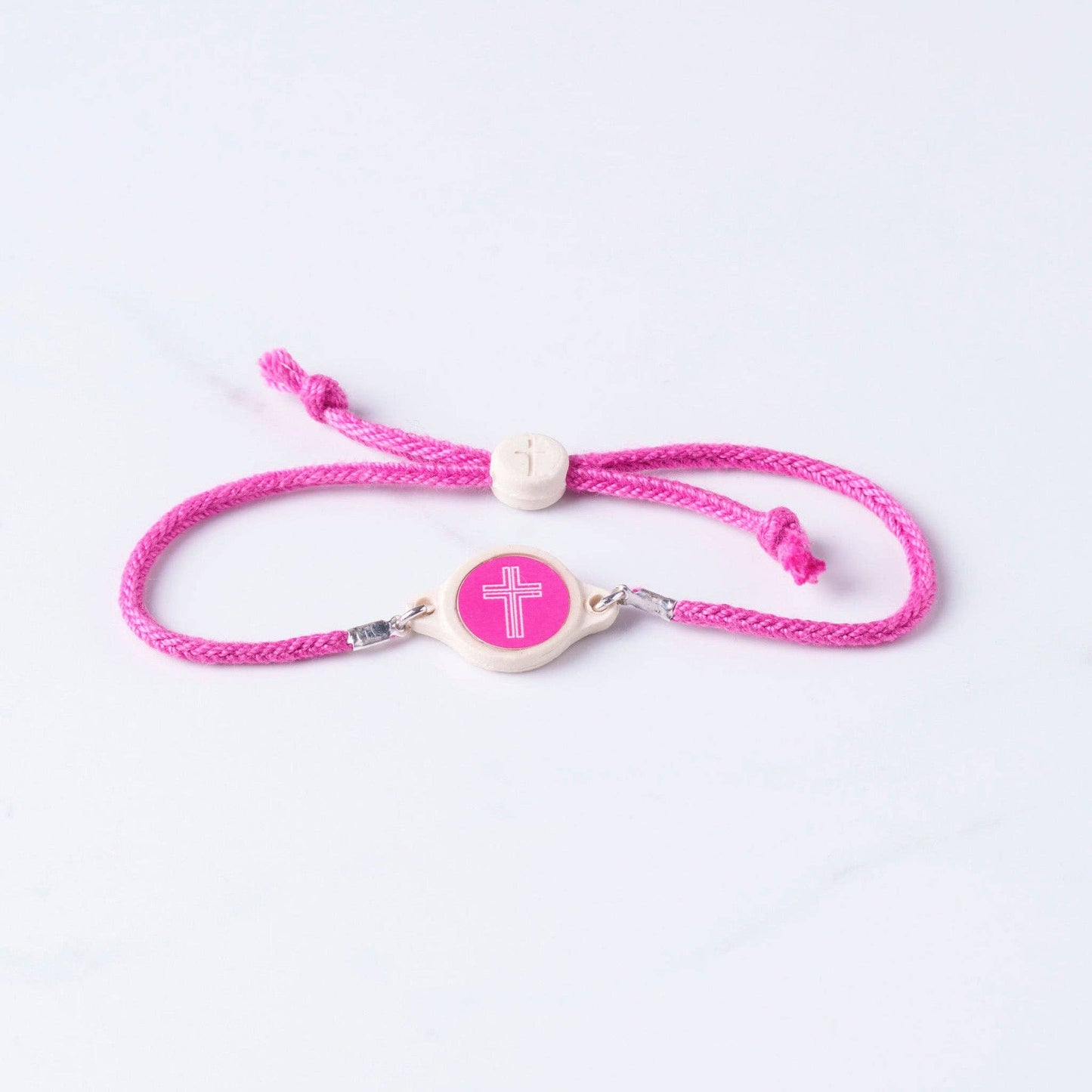 Tap To Pray® Survivor Series Bracelet: 14K Gold-Plated + Vanilla Cross
