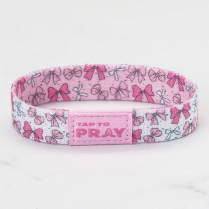 Tap To Pray® Wristband – Boutique Bows: Small