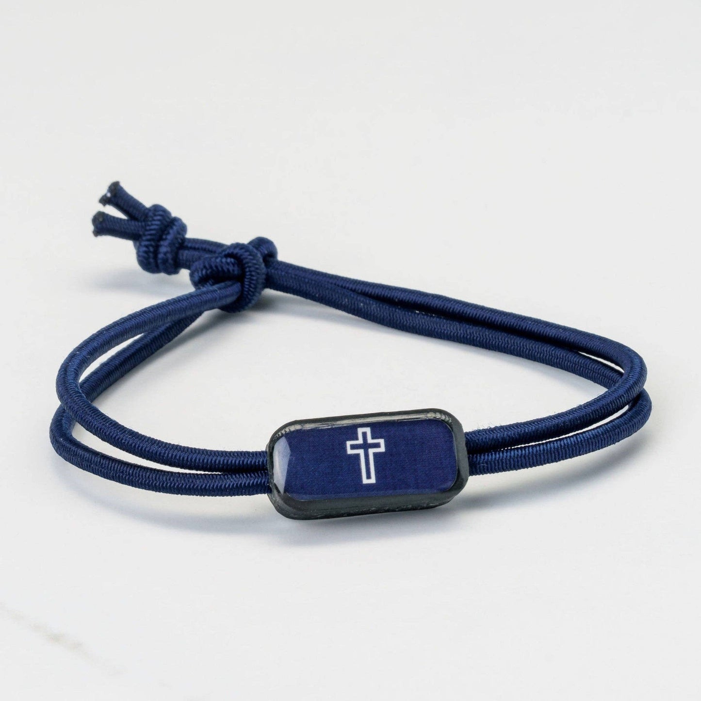 Tap To Pray® Survivor Series Tactical Bracelet: Navy + Cross