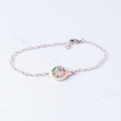 Tap To Pray® Survivor Series Bracelet: .999 Silver-Plated + Wild Flowers