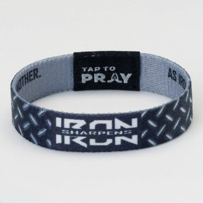 Tap To Pray® Wristband – Iron Sharpens Iron: Medium