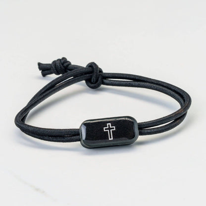 Tap To Pray® Survivor Series Tactical Bracelet: Navy + Cross