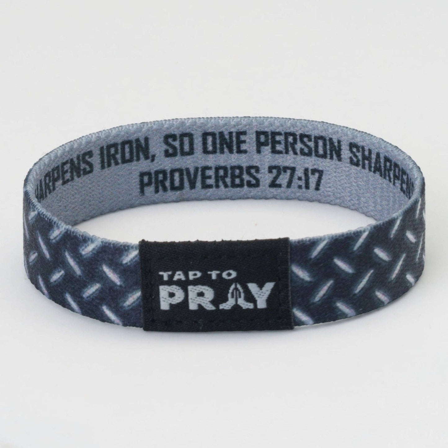 Tap To Pray® Wristband – Iron Sharpens Iron: Medium