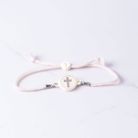 Tap To Pray® Survivor Series Bracelet: Vanilla + Cross