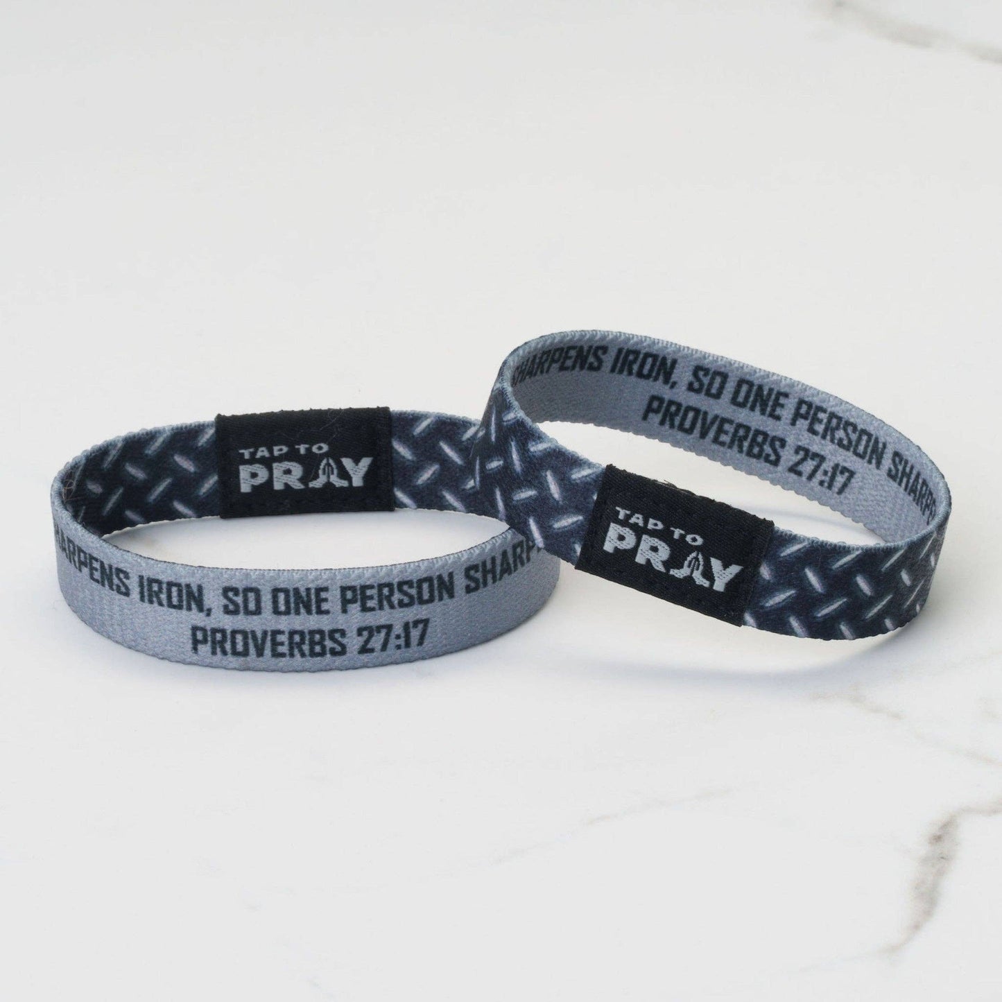 Tap To Pray® Wristband – Iron Sharpens Iron: Medium