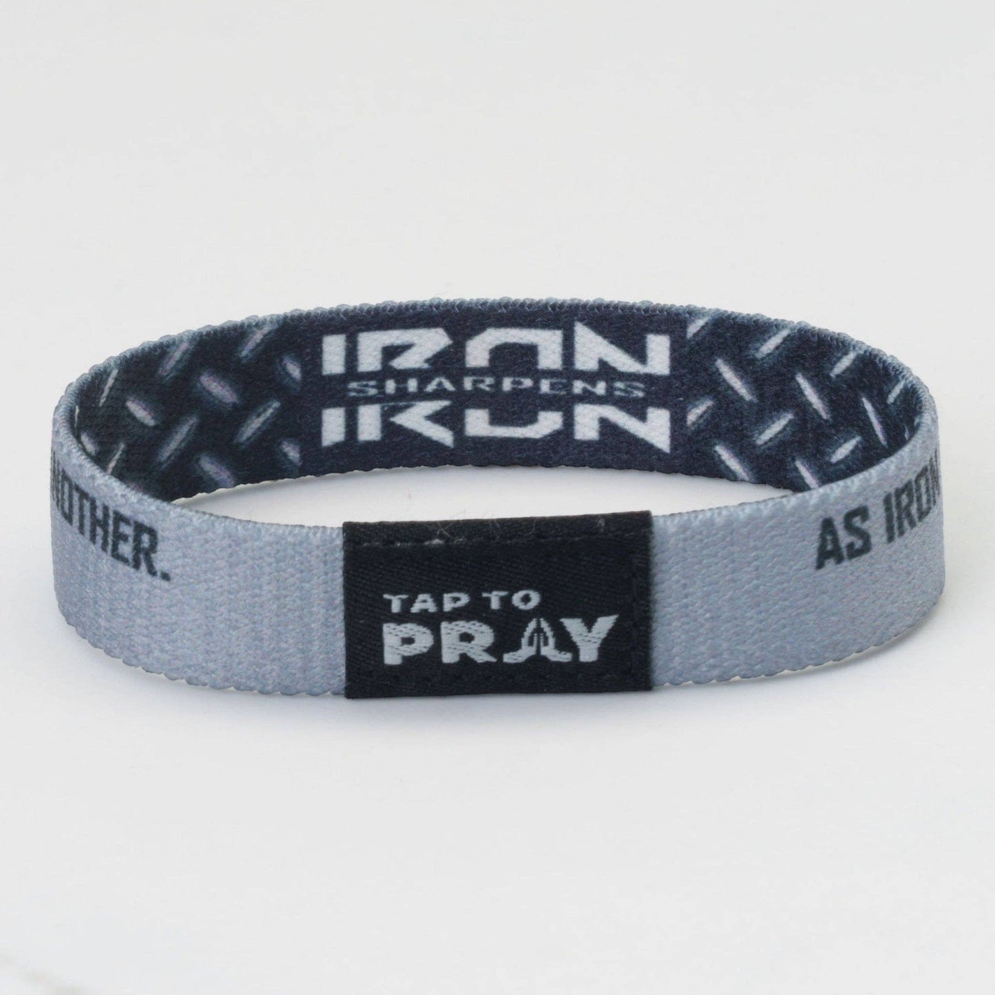 Tap To Pray® Wristband – Iron Sharpens Iron: Medium