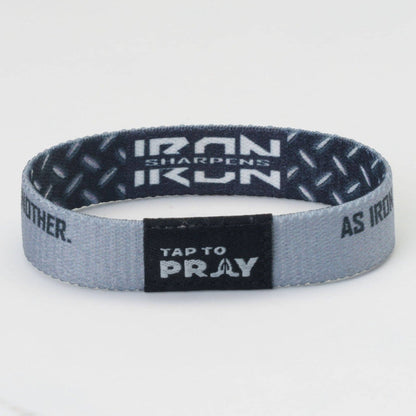 Tap To Pray® Wristband – Iron Sharpens Iron: Medium