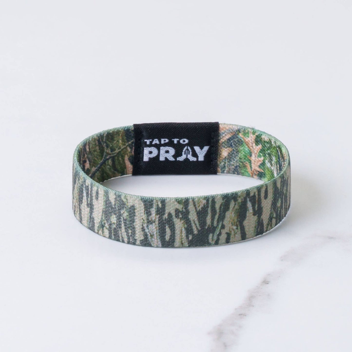 Tap To Pray™ Wristbands - Forest & Tree Bark Camo: Small / Forest Camo / Tree Bark Camo