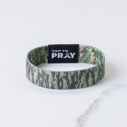 Tap To Pray™ Wristbands - Forest & Tree Bark Camo: Small / Forest Camo / Tree Bark Camo