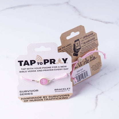 Tap To Pray® Survivor Series Bracelet: .999 Silver-Plated + Wild Flowers