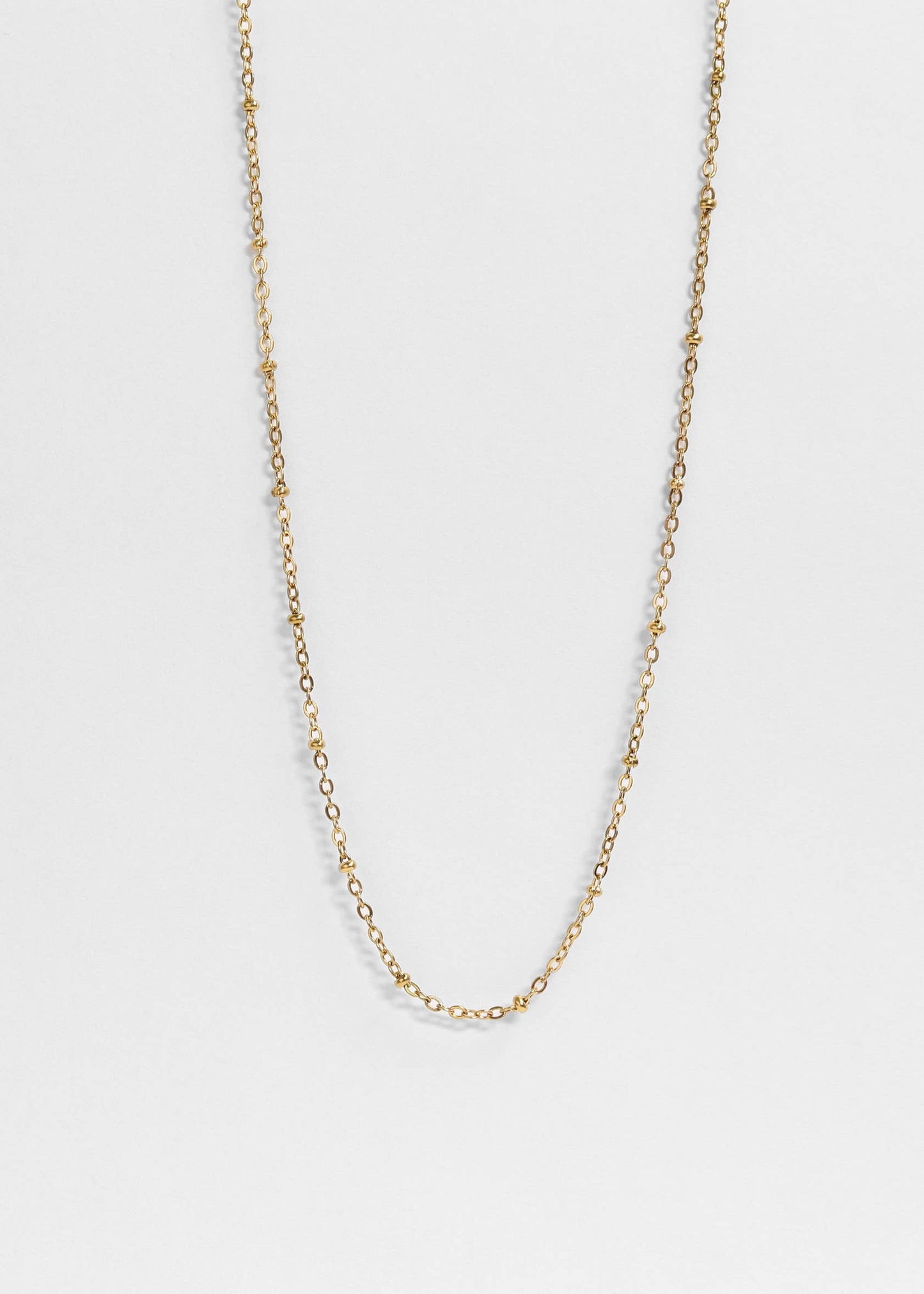 Stainless Steel Satellite Chain Necklace: Stainless / 20+2"