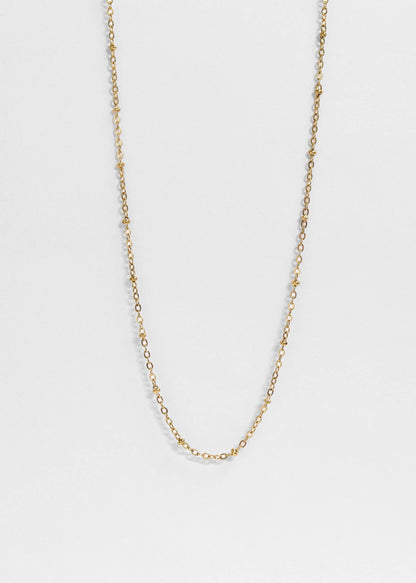 Stainless Steel Satellite Chain Necklace: Gold / 20+2"